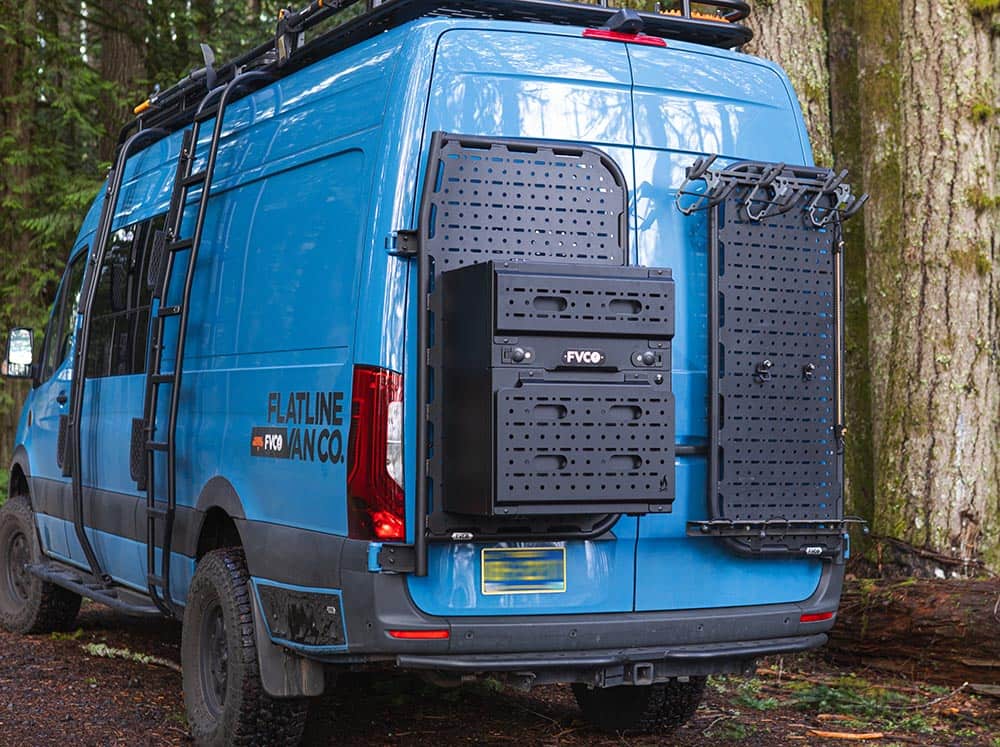 Mini Rear Box Van Rear Storage Box | Flatline Van Co.