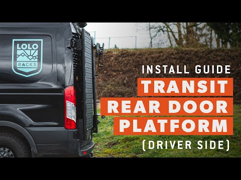 Transit Rear Door Platform | Flatline Van Co.