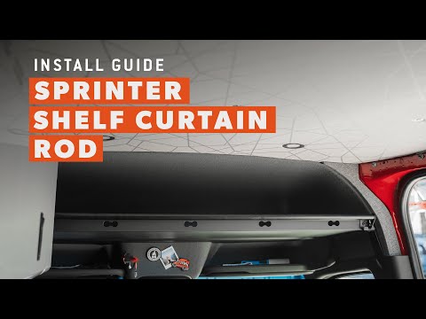 Installation video Sprinter Van Headliner Shelf Curtain Rod from Flatline Van Co