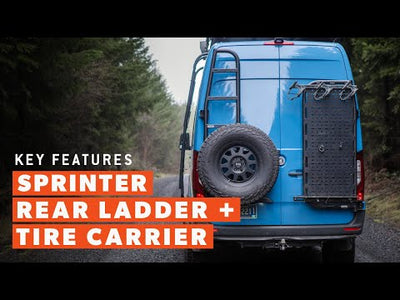 Sprinter Van Rear Ladder + Tire Carrier