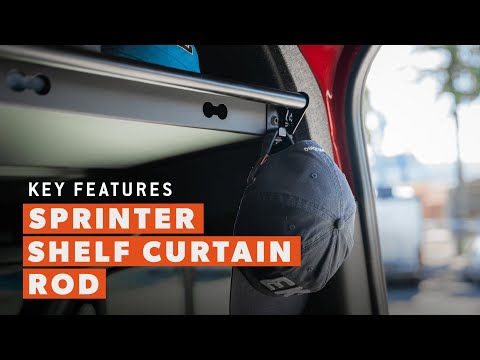 Key Features video of Flatline Van Co Sprinter Van Headliner Shelf Curtain Rod