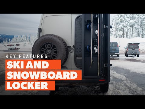 Ski & Snowboard Storage Locker for Vans | Flatline Van Co.