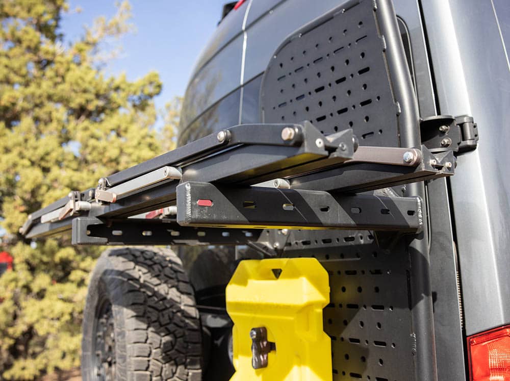 Rear Platform Mounting Posts | Flatline Van Co.