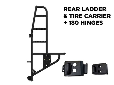 Rear Ladder & Tire Carrier + 180 Hinges