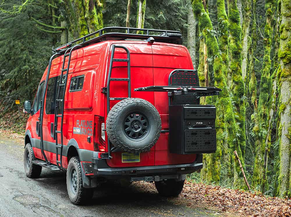 Van Rear Extension Van Rear Storage Box | Flatline Van Co.