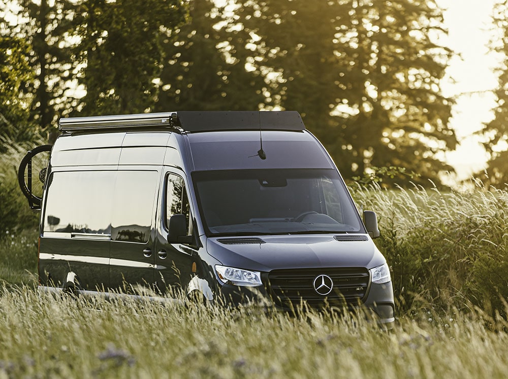 Sprinter 170" Standard Roof Rack Flatline Van1