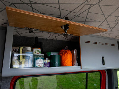 Grey cabinet for Sprinter camper vans