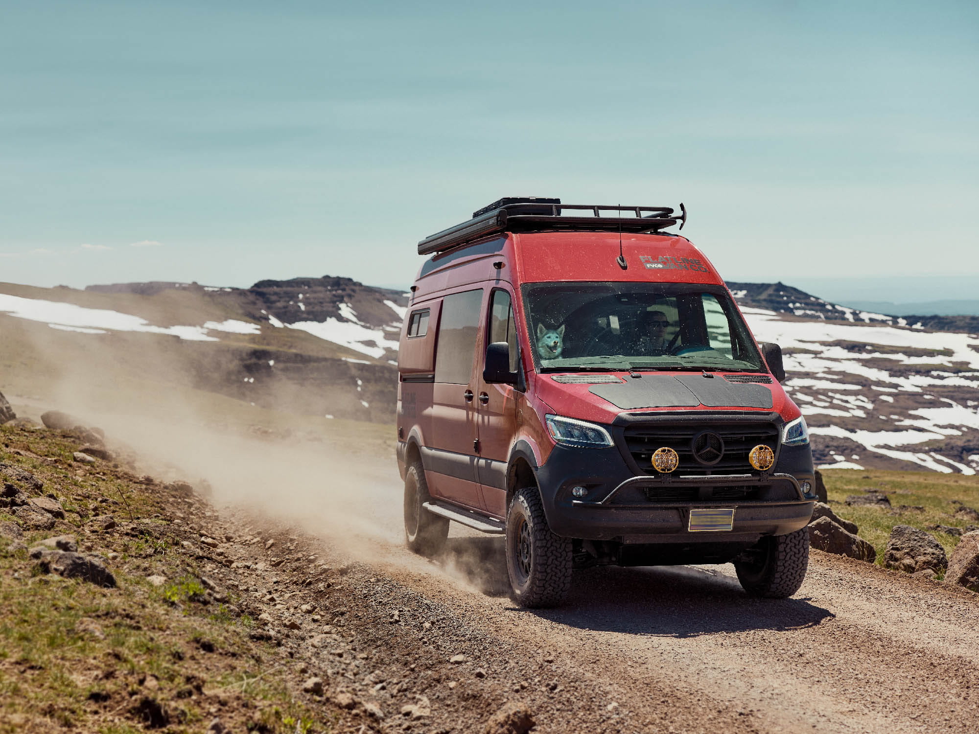 sprinter roof top tent Sprinter Van Safari Roof Rack Sprinter 144" Safari Rack with Drop Front