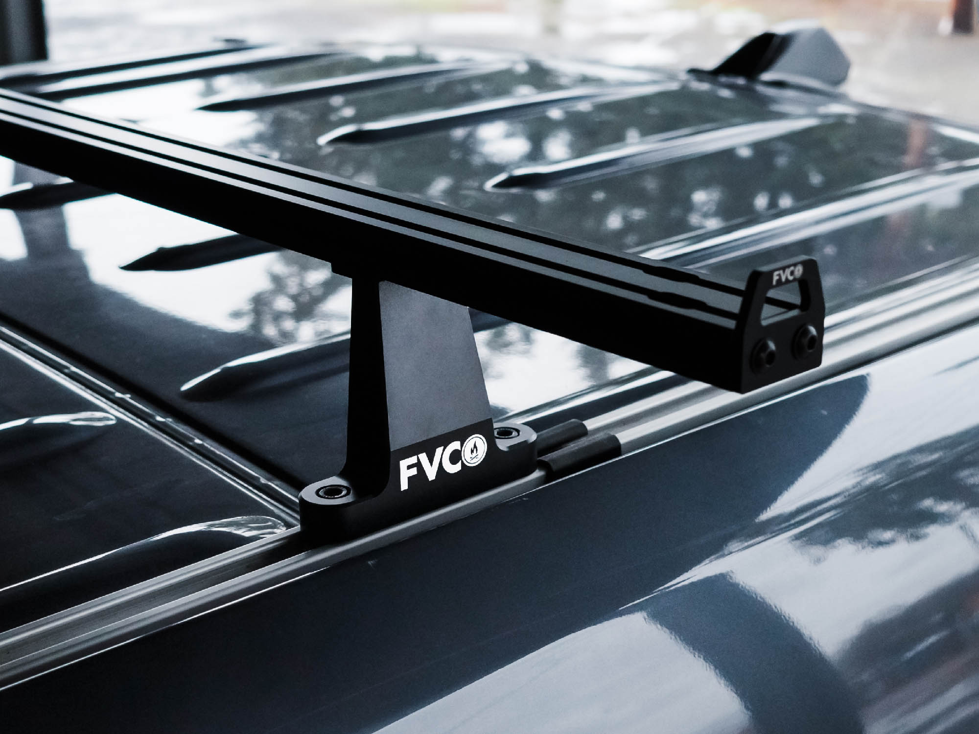 Sprinter Van Crossbar Roof Rack installed on high roof Sprinter van