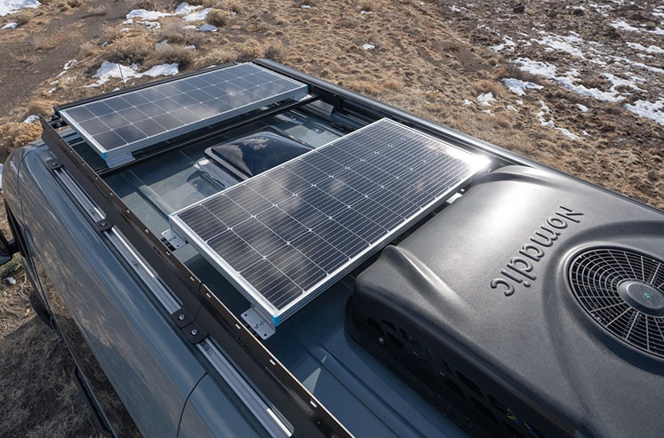 Sprinter Low Pro Rack with Solar Panels