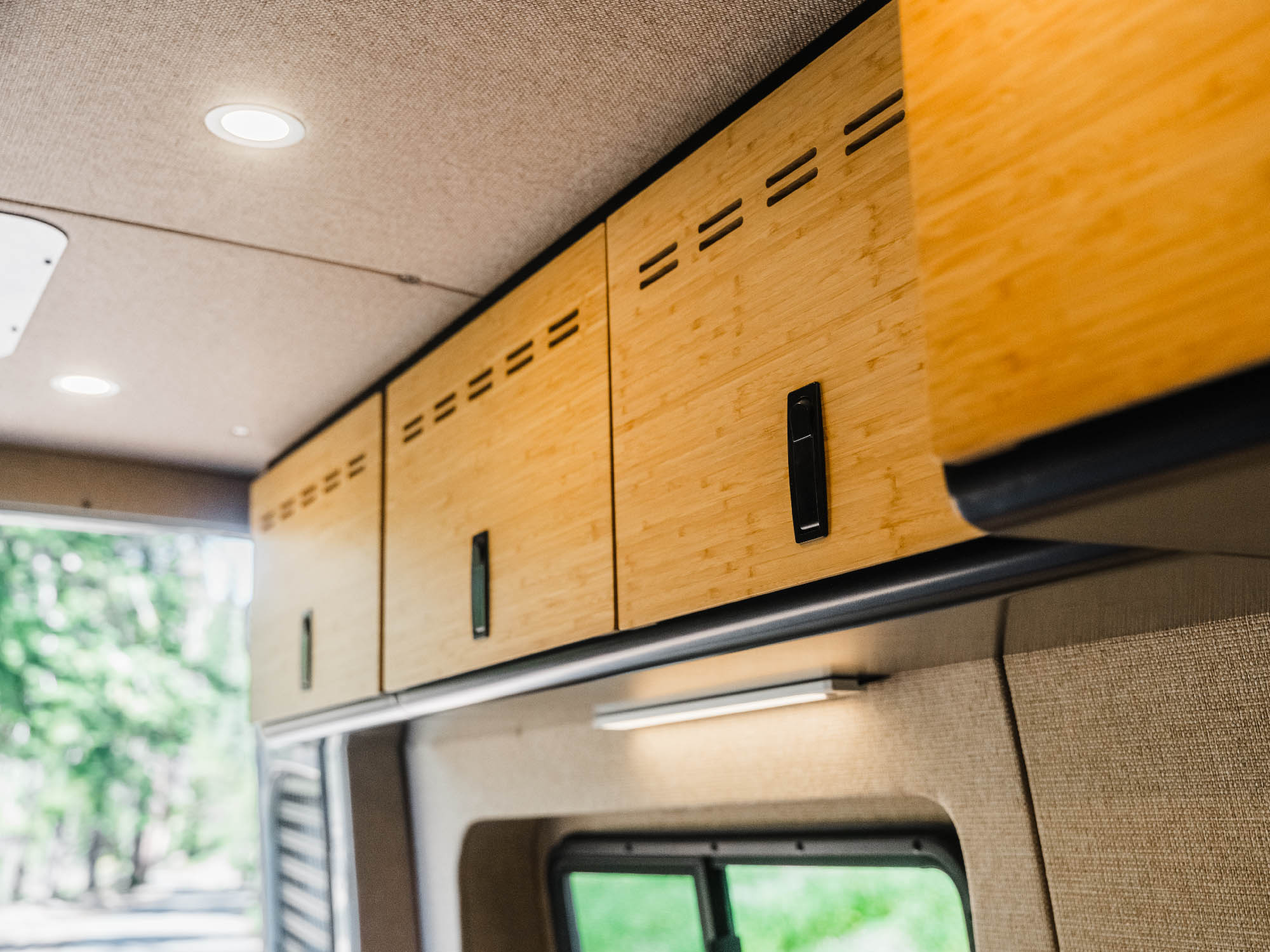 Sprinter Van Shallow Upper Cabinets, using 40" and 20"