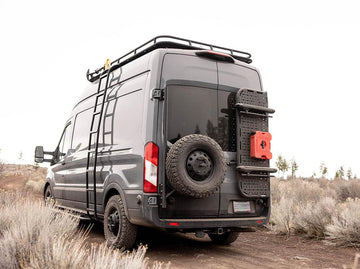 Transit Van Rear Tire Carrier | Flatline Van Co.