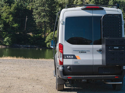 Profile view of Transit Trail van medium roof