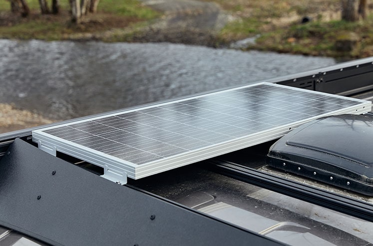 Mount Solar Panel to Low Pro Roof Rack