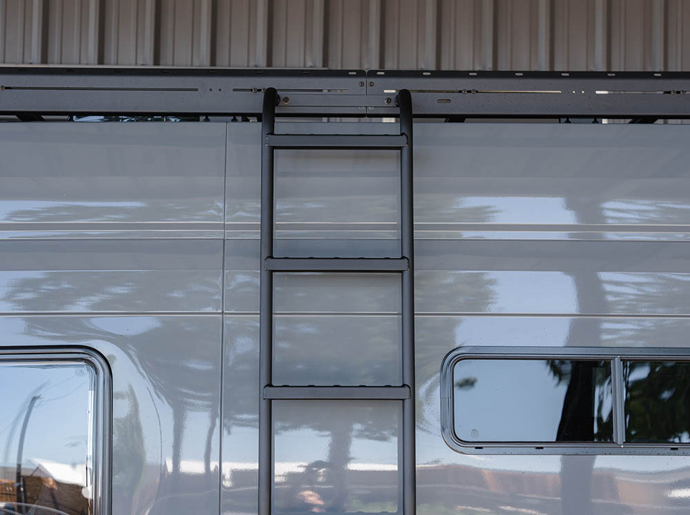 Transit Trail Side Ladder for High Roof | Flatline Van Co.