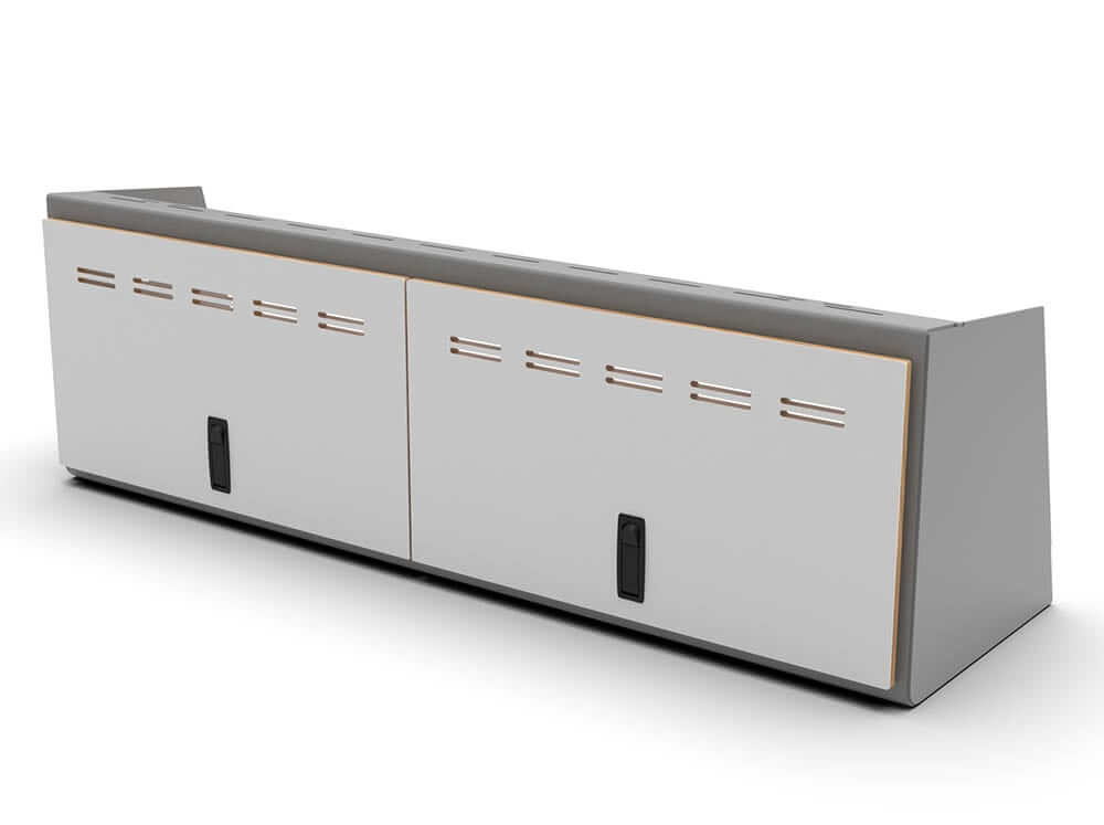 Sprinter Cabinet - Grey w/White Doors