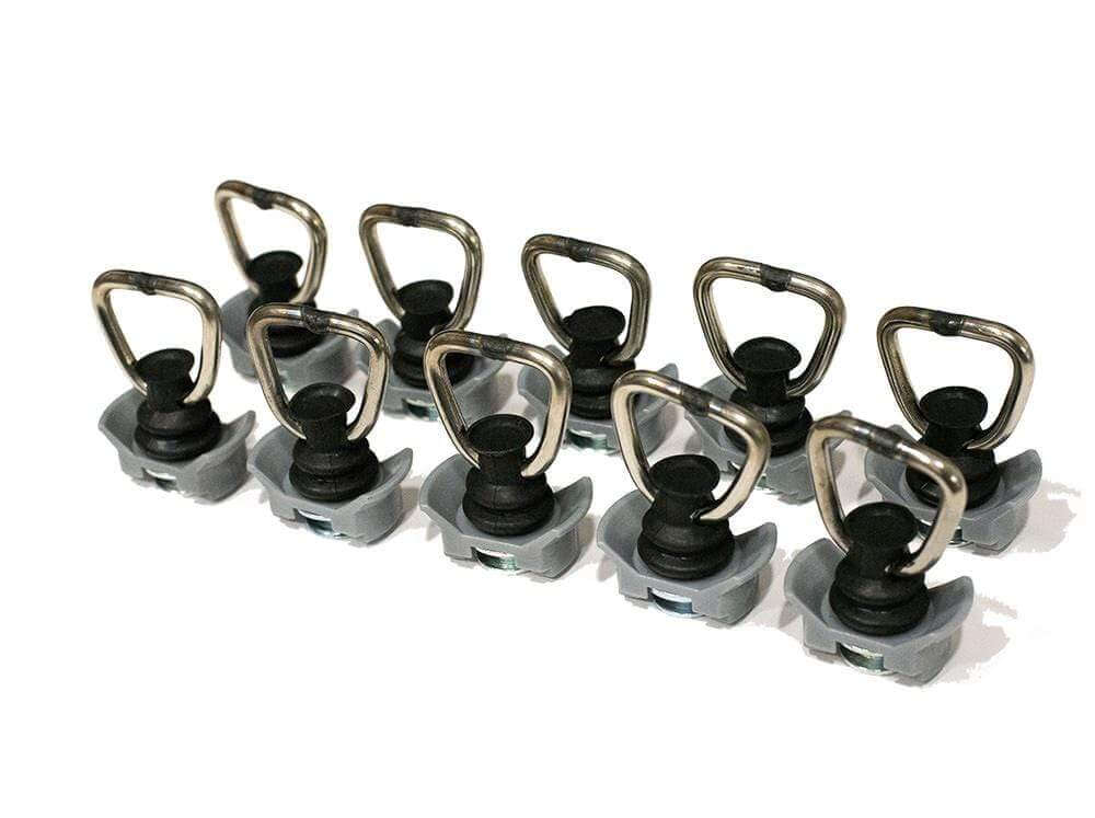 L-track D-ring Anchors (10 pack)
