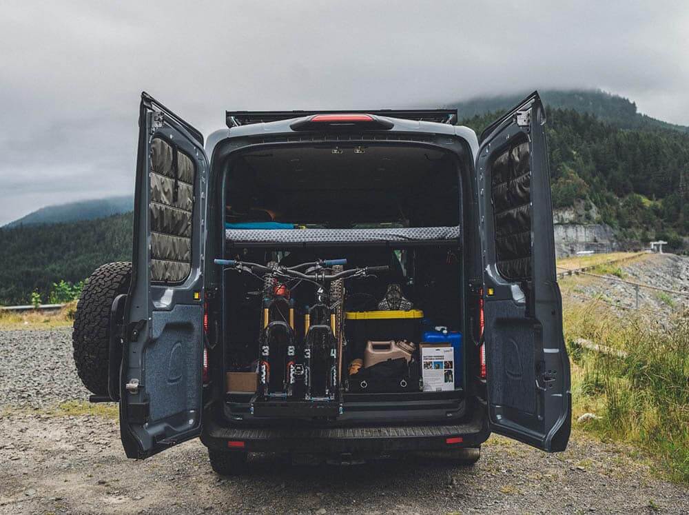 Van mountain bike discount storage