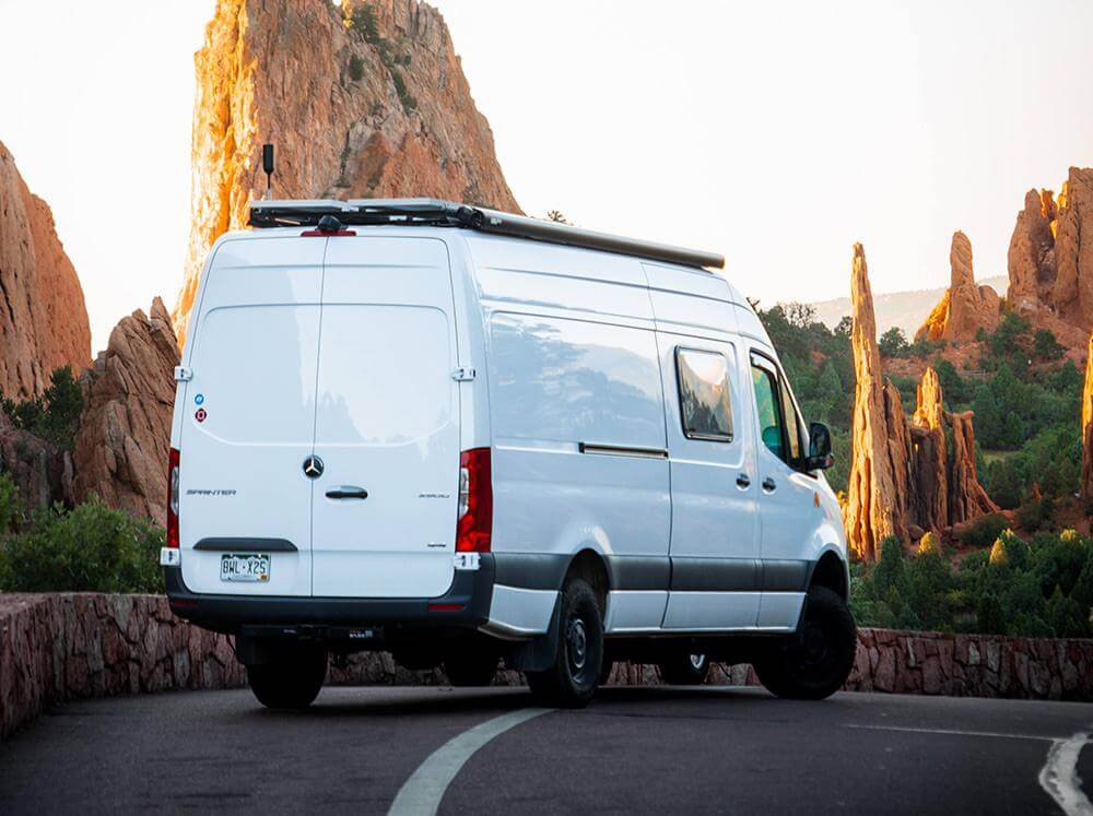 fiamma markise sprinter Fiamma F80s Awning / Advanced Motor / Black / 136" Promaster