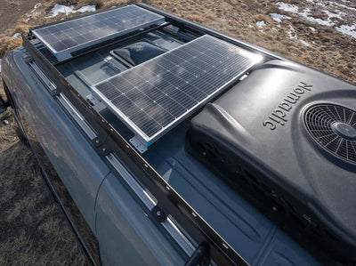 Low Pro Roof Rack with Solar Panels