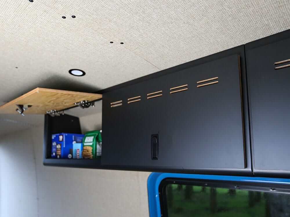 Sprinter Van Cabinets - Black on Black